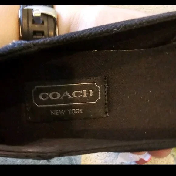 Women's black coach shoes sz 9 - Picture 2 of 6